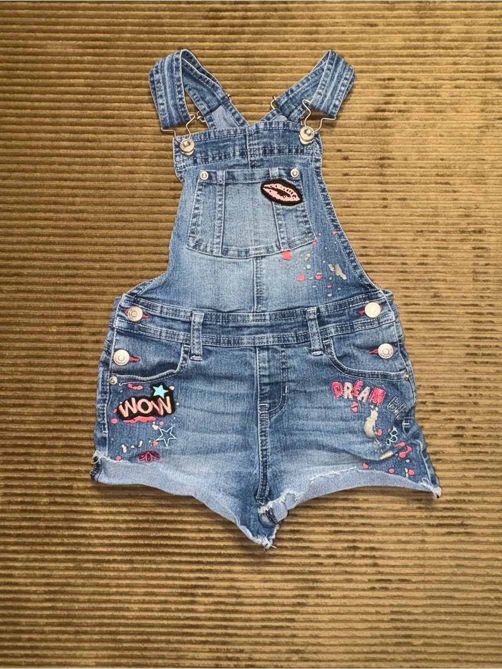 Y2K Jordache Girls Shortalls Size 7/8